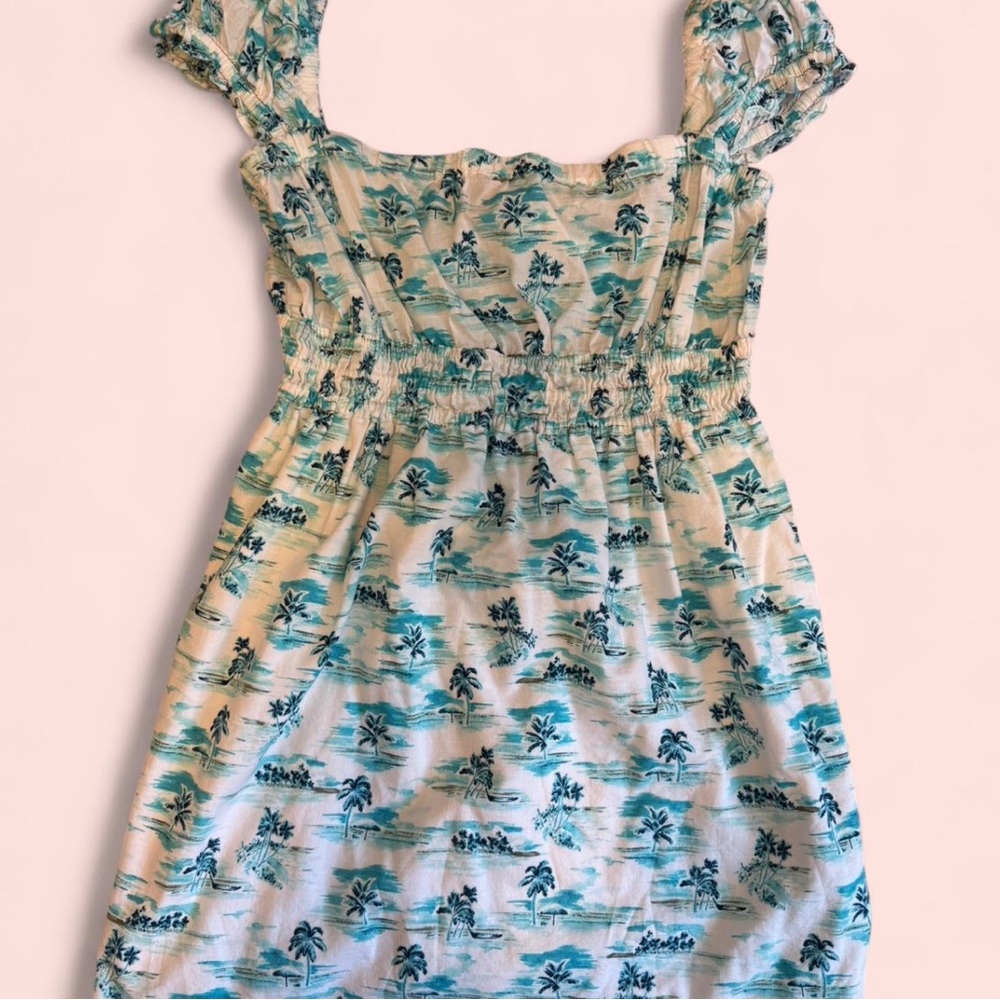 Tommy Hilfiger Cream and White Smocked Sundress